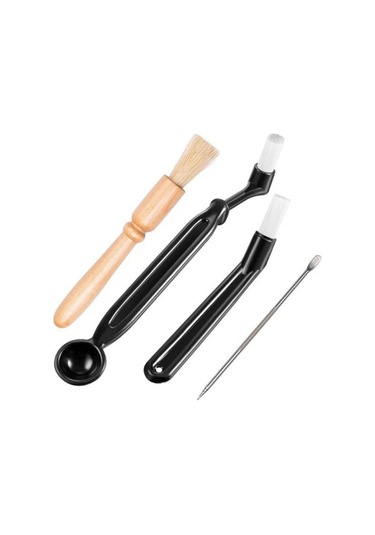 Kahve Makinesi Temizleme Set Kahve Öğütücü Fırçası, Boyut:4'ü 1 Saat Tip Diğer