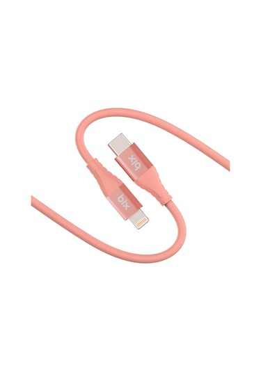 Bix ﻿BXSC1CL 60W Type-C To 1.2 M Lightning Silikon Şarj ve Data Kablosu Mercan