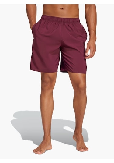 Adidas Sportswear Solid Clx Classic-length Swim Erkek Şort Bordo