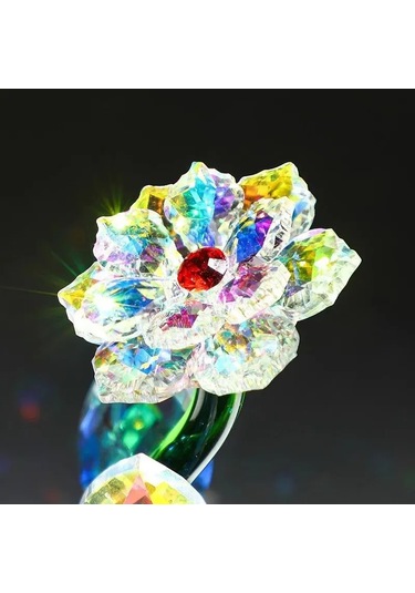 Springsun Renkli Ayçiçeği Prizma Güneş Yakalayıcı - Dekoratif K9 Kristal