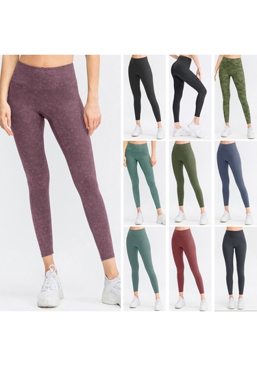 Skycity Kadınlar İçin Yüksek Bel Rahat Yoga Taytı - Nefes Alabilen, Esnek Ve Hızlı Kuruyan Spor Tights Açık Gri