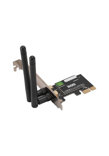 Xindoker 300mbps 802.11n Pcı-ex1 Masaüstü Kablosuz Wifi Adaptörü, 2.4ghz, Windows 7/8/10/11 Ve Linux Uyumlu, Çift Antenli