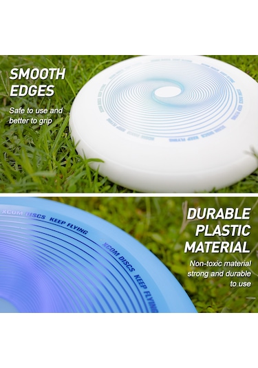 Konesam 110g Plastik Oynama Frisbee - Profesyonel Ve Yeni Oyuncular İçin Sarı Renkli 240mm Çaplı Uçan Disk