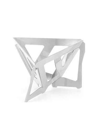 Fastbuy Kampanyalı Katlanır Paslanmaz Çelik Seyahat Kahve Filtresi - Hafif Taşınabilir Gümüş Renkli Gümüş