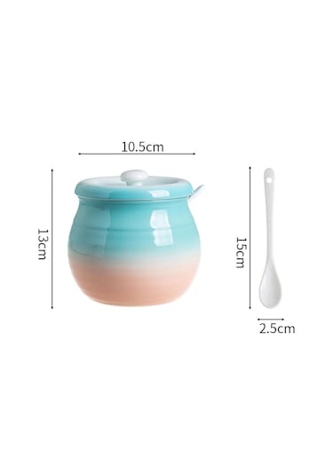 Suntek Mutfak Teneke Kutu 680ml Multiuse Seramik Yeşil