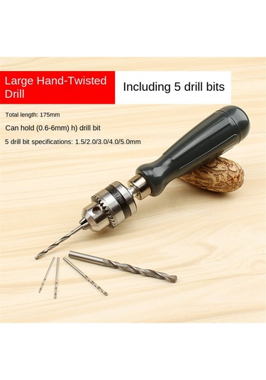 Xurunkeji Ahşap, Mücevher, İnce El Sanatları, Elektronik Montaj Ve Model Yapımı, Kendin Yap Delme İçin Uygun Büyük El Matkabı El Aleti
