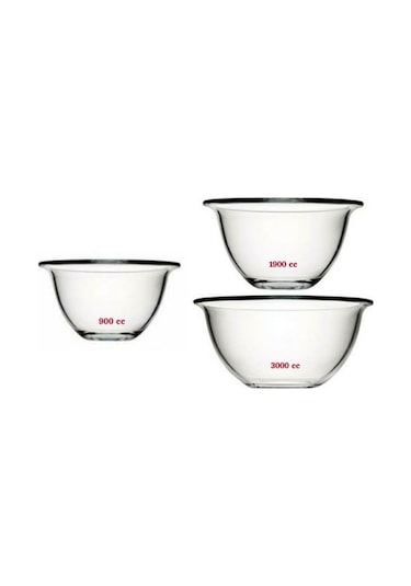 Paşabahçe 3 Parça Arda Türkmen Hazırlık Seti Karıştırma Kabı