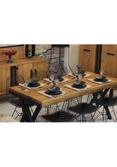 Ntconcept Ntconcept Masif Ağaç Mutfak Masası Takımı (437781110)