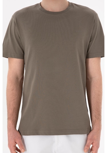 U.S. Polo Assn. Erkek Regular Fit Bisiklet Yaka Vizon Basic Tişört 50305928-VR052 U.S. Polo Assn. Erkek Regular Fit Bisiklet Yaka Vizon Basic Tişört 50305928-VR052
