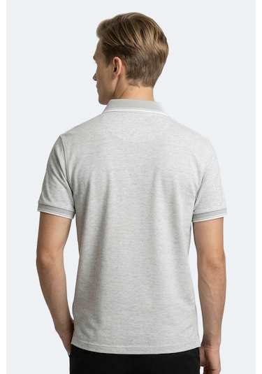 Slazenger Zeru Erkek Polo Yaka Gri Tişört
