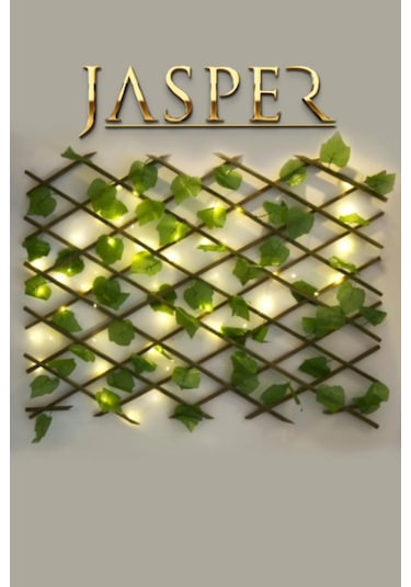 Jasper Yapay Çit Akardiyon 120cmx3m Ve 5 Mt Peri Ledli Sarmaşık Bahçe Dekoru