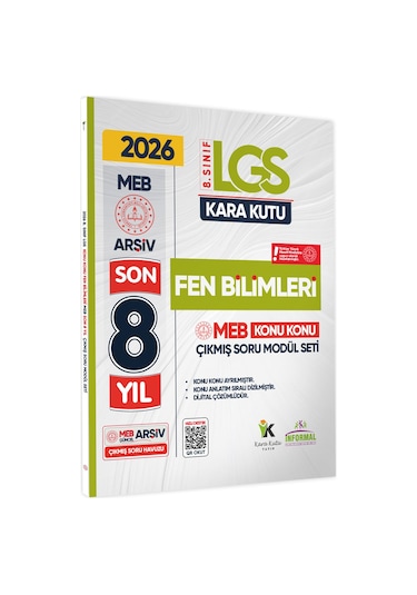 2026 Lgs 8.sınıf Fen Bilimleri Karakutu Meb Çıkmış Soru Modülü