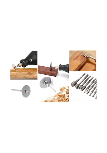 Kesme Diski Oyma Aşındırma Freze Set ve İnce Kesim Disk.