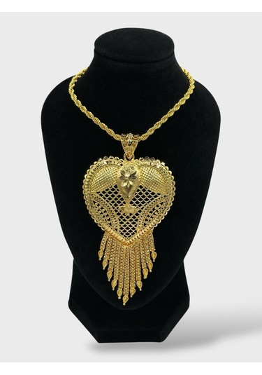 Arnes Jewelry Çelik 22 Ayar Altın Kaplama Hint Kolye Ar609nes Gold