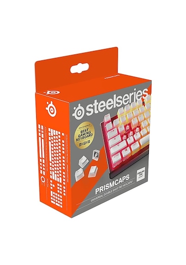 Steelseries Prismcaps Uk Tuş Dizilimi Oyun Klavye Tuşu Beyaz