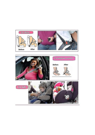 Jokmae Evrensel Araç Emniyet Kemeri Uzatma Seti - 2 Parça, 23cm, Siyah, Konforlu Ve Güvenli Sürüş İçin İdeal