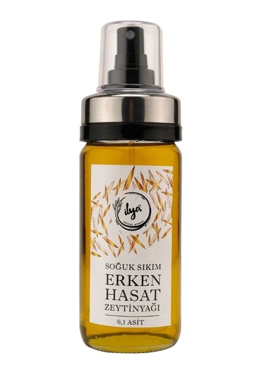 İlya Organik Erken Hasat Soğuk Sıkım Zeytinyağı Spray Şişe 200 ML
