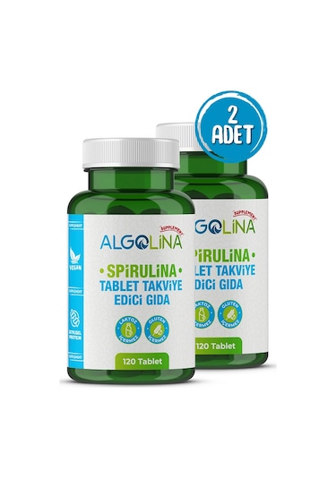 Algolina Spirulina Tablet 525 Mg 2 x 120 Tablet