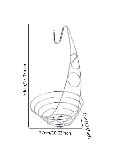 Trendooze Mutfak Aperatifi İçin Gümüş Meyve Sepeti Kase, Kararlı Tasarım Gümüş