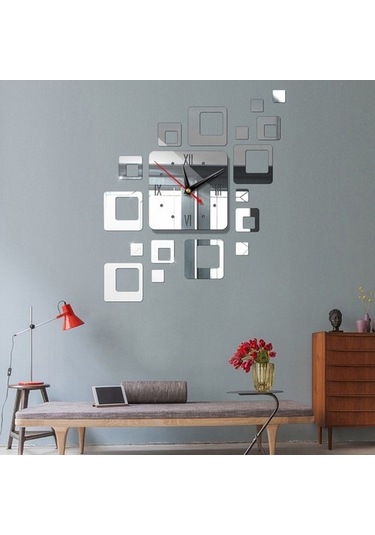 Goldenqian Dekoratif Duvar Saati Y0h0m0 ÇOk Renkli