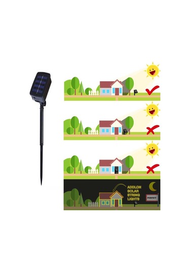 Vkemall Güneş Enerjili Led Bakır Tel Işık Zinciri, Ip65 Su Geçirmez, 21.9m 200 Led, 8 Fonksiyonlu, Dış Mekan Partisi Dekorasyon Işığı, Bz977 Beyaz Gri Beyaz