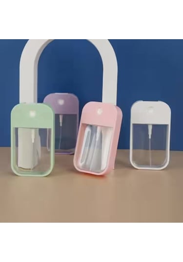 Mucit Home 1 Adet Renkli Dezenfektan Kolonya Çantaya Atmalık Sprey Şişesi