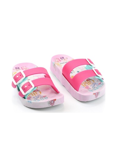 Gezer Yazlık Kaydırmaz Taban Iki Toka Kız Çocuk Terlik (554551043) Pembe