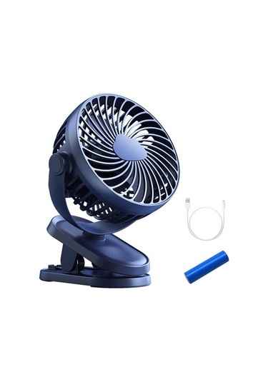 Hainan Shenda Klipsli Ultra Sessiz Mini Usb Fan - Mavi 2387 Mavi