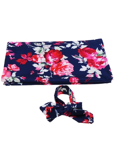 Dolıty Bebek Uyku Tulumu Pamuk Tavşan Kulakları Mavi-çiçek Mavi Çiçek Çok Renkli