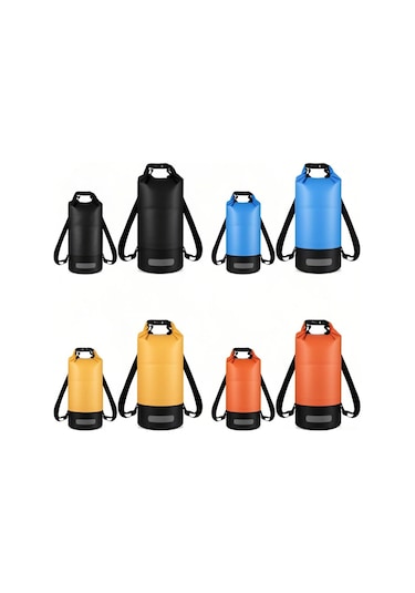 Springsun Seyahat, Yüzme Ve Tekne İçin 10l/20l Su Geçirmez Sırt Çantası Ve Telefon Kılıfı