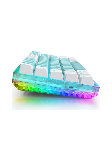 Mx-1 Mekanik Klavye Rgb Red Switch Türkçe Oyuncu Klavyesi Beyaz Mini Klavye Kablolu