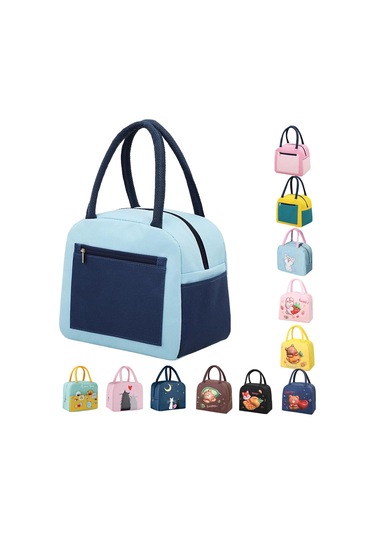 Kadınlar İçin Öğle Yemeği Çantası, Yalıtımlı Tote Çanta, Yalıtımlı Karton Öğle Yemeği Kutusu, Soğutucu Çanta, Çocuklar Ve Öğrenciler İçin Su Geçirmez Öğle Yemeği Düzenleyici Çok Renkli