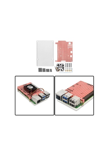 Suntek Pi 5b Soğutma Dizüstü Bilgisayarı Için Bakır Fanlı