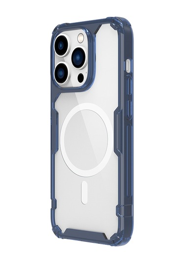 Nillkin İphone Uyumlu 14 Pro Max Magsafe Özellikli Nature Tpu Pro Kapak Mavi