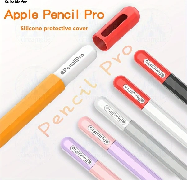 Sunshine011 Usb-c/pro  Pencil 4.nesil Silikon Kılıf Siyah Kırmızı Şok Koruma Titreşimli Turuncu Pembe