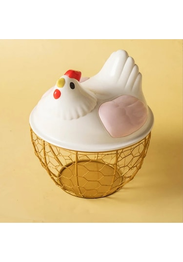 Elmpaly Pembe Plastik Kapaklı Dayanıklı Tavuk File Saklama Sepeti Pembe