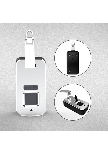 Pazly Parmak İzi Kilitli Akıllı Çanta Kilit - Hızlı Açılış, Uzun Pil, Çinko Alaşımı Diğer