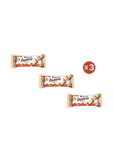 Kinder Bueno White Çikolata 39 Gr 3 Adet