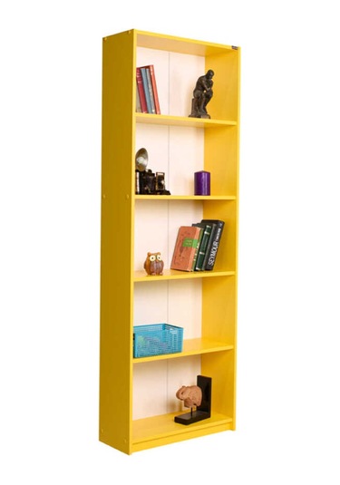 Adoremobilya Modern 5 Raflı Kitaplık - Sarı