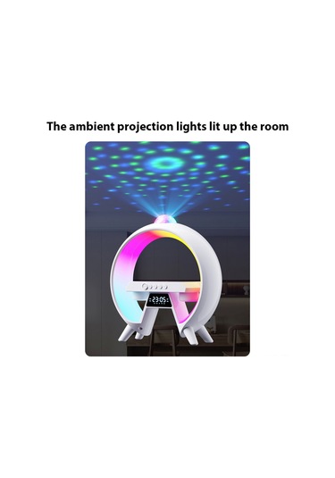 Ranyeek G66 Multifonksiyonel Bluetooth Hoparlör: Renkli Işık Efekti, Zaman Göstergesi, Konuşma Fonksiyonu Ve Kablosuz Şarj İle Taşınabilir Karaoke Sistemi