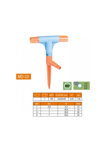 2 Yönlü &amp T Normal Sprink Fıskiye Çok Renkli