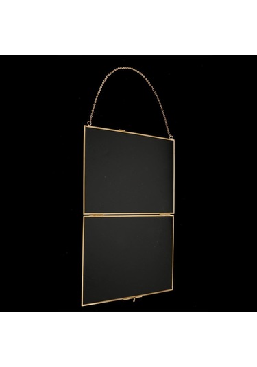 Pirinç Cam Metal Resim Fotoğraf Kurutulmuş Koruyucu A 18x13cm