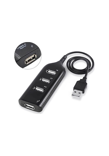 4 Port Usb Çoğaltıcı Çoklayıcı Hub Usb 2.0 Çoklama Usb Pc Laptop