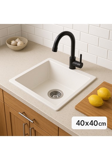 Bloom Platin 400 Granit Eviye 40 x 40 CM