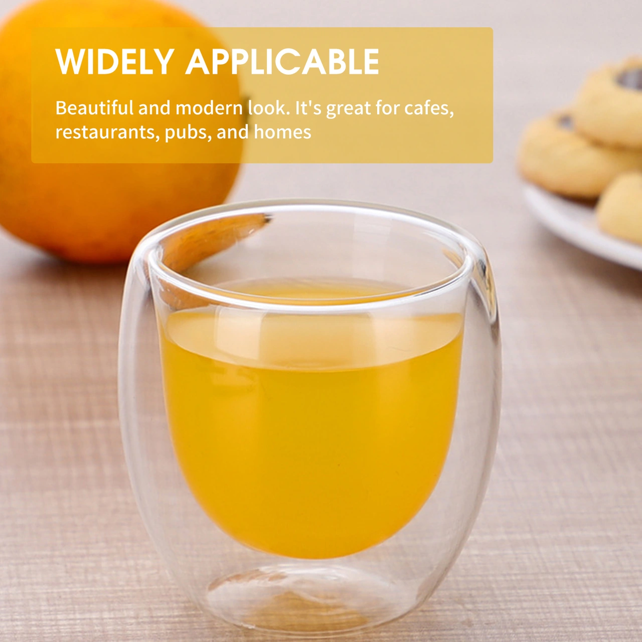 Youtek 450ml Borosilikat Cam, Isıya Dayanıklı Çift Duvarlı, Soğuk Ve Sıcak İçecekler İçin Şeffaf Bardak Çok Renkli