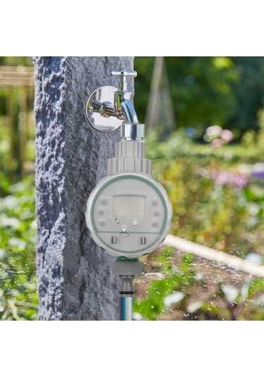 Pazly Dijital Otomatik Sulama Zamanlayıcı, Pille Çalışan Akıllı Su Kontrol Cihazı - Bahçe Çim Sera İçin