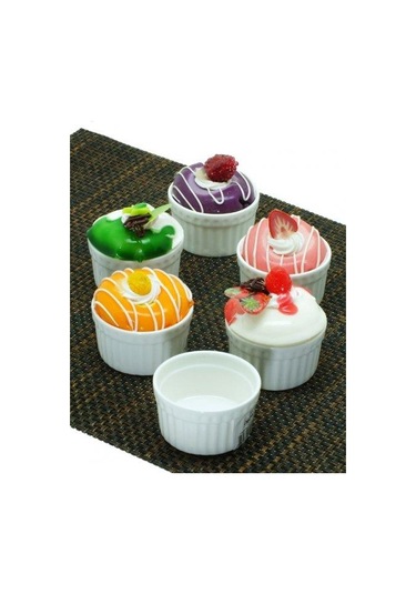 Kapris Porselen 6'lı Suffle Kabı 11 CM Beyaz