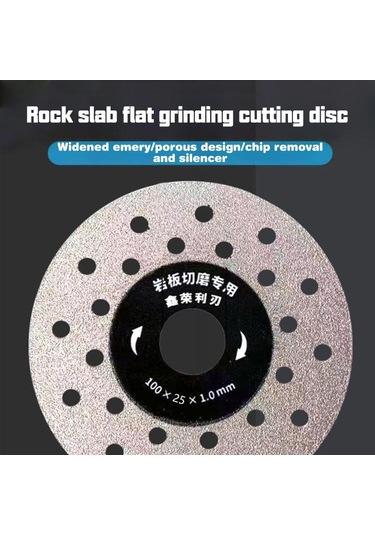 1 Adet Gözenekli Genişletilmiş Kaya Levhaları Kesme Diski 100mm Düz Taşlama Kesme Bıçağı 3.93 İnç Kesme Bıçağı Taş Seramik İçin
