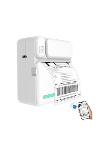 C19 Mini Bluetooth Uyumlu Termal Yazıcı Öğrenci Yapışkanlı Etiket Akıllı Etiket Yazıcısı, Standart Sürüm - Yeşil