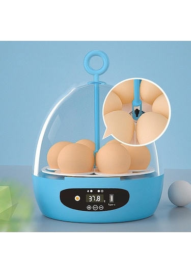 Diğer Suntek Mini 6 Yumurta Kuluçka Makinesi Hatcher Usb-otomatik-mavi
